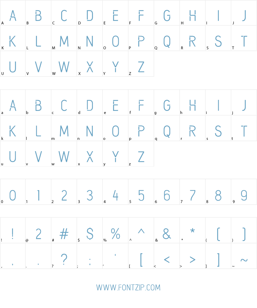 Capsule X Pro Medium Font Character